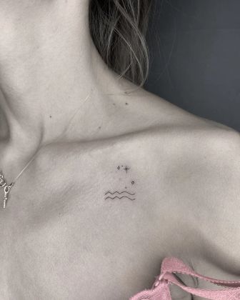 тату водолей , 10 минут 