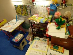Подготовка кабинета и пособий  к занятию с ребенком 5,5 лет
