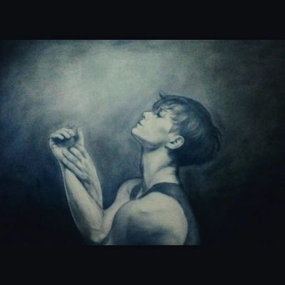 Сухая кисть,масло. А2