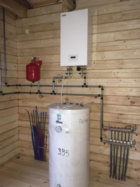 Отопление и водоснабжение дом 160м2