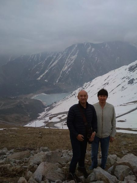 в горах Алматы вместе сенсеем Куроки