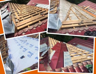 Ремонт кровли. Замена гидроизоляции. Замена ендовы.