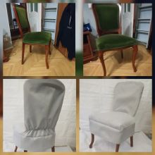 пошив чехлов на стулья из мебельной ткани