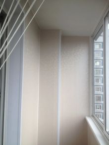 Отделка балкона ПВХ-панелями