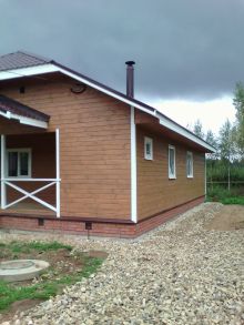 Строительство одноэтажного каркасного дома.
Утепление стен – 150 мм, пол и крыша – 200 мм
