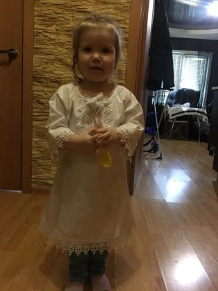 Сшито на заказ маленькой девочки на крещение