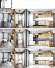концепция дизайна интерьера_кухня_12 кв. м. 