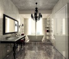 Интерьер ванной комнаты в стиле Лофт