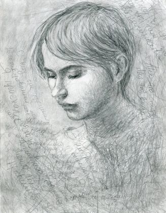 Портрет жены, карандаш