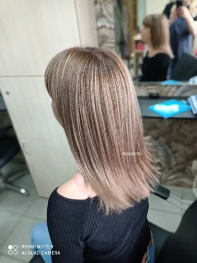 Сложное окрашивание волос.