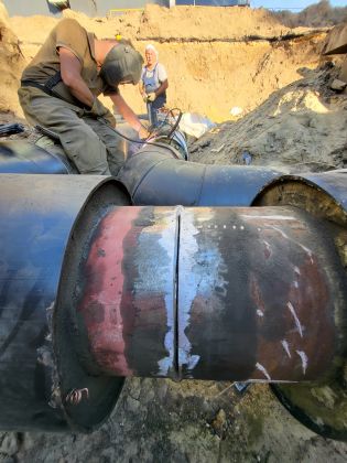 Сварка труб диаметром 530