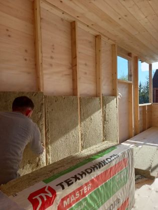 Утепление стен дома и крыши мансарды 