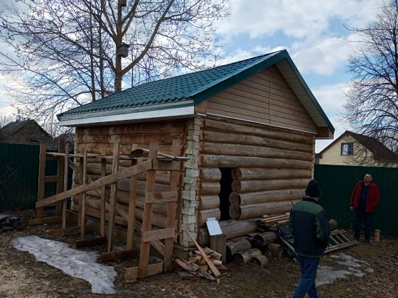 Отделка бани 