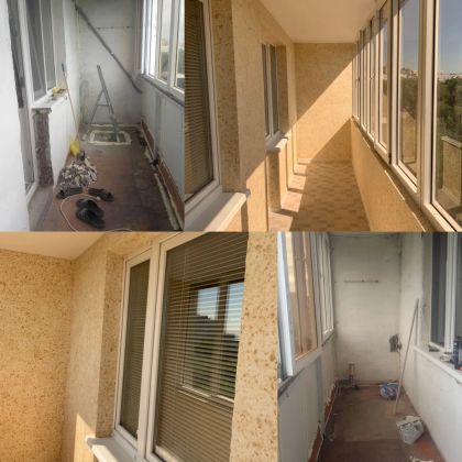 Отделка балкона: до и после