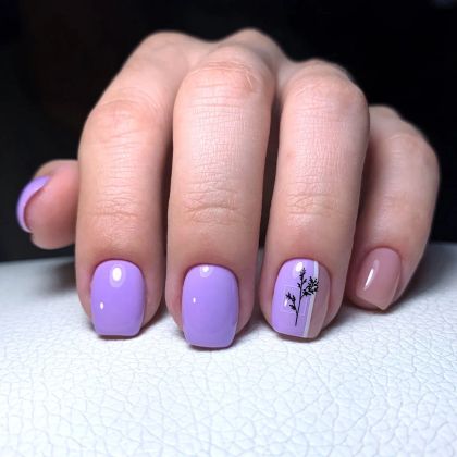 Снятие старого покрытия + комби маникюр + выравнивание НП + покрытие гель лак + дизайн 