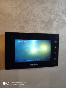Ремонт видео домофона абонента KOCOM kcv-a374sd. 