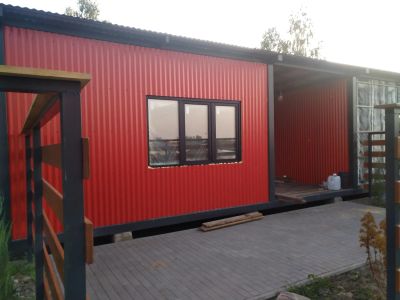 Металлоконструкция сварная, утеплённая Ппу и обшита профлистом