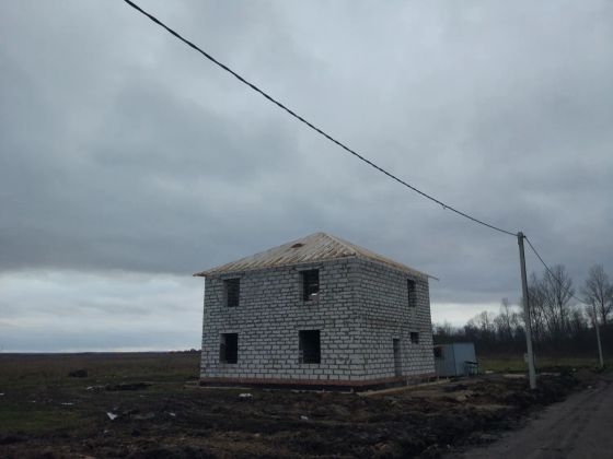 Строительство двухэтажного коттеджа Сарафоново.