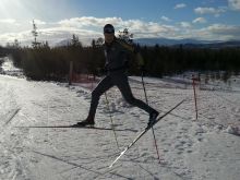 Занятия на беговых лыжах
