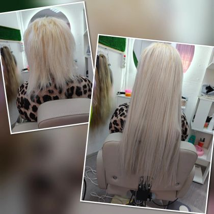 Наращивание волос 