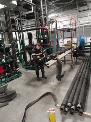 Монтаж сварка в машинном отделении цхм