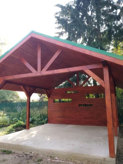 Беседка 5 на 5 из бруса